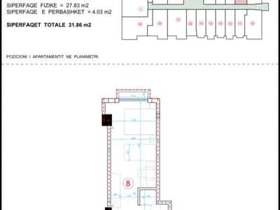 Studio 1+1 Në Shëngjin Në Shitje - 44,604€ | 31.86 m²