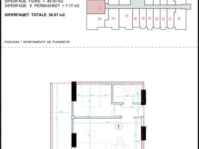 Apartament 1+1 Për Shitje në Shëngjin - 76,504€ | 56.67 m²