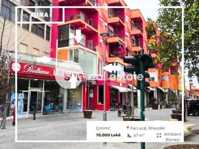 Shkoder, jepet me qera ambjent biznesi Kati 1, 67 m² (PARRUCE)