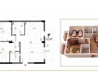 SHITET APARTAMENT 2+1+2 TEG 195.500 EURO FH-84870