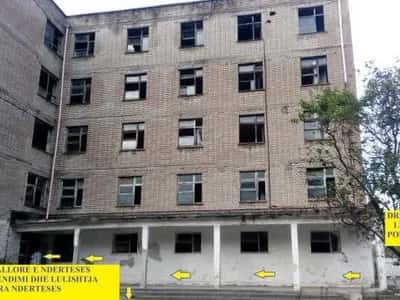 Elbasan-Bradashes Qera:Ndërtes, 5-Kate, Sip.Truall/Lulishte 7000m²,Sip.Ndërtim 2'550m² Qera 5'000euro/muaj, në hyrje Komb. Metalurgjik /300m nga rrethe rrotullimi Bradasheshit