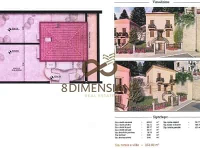 Korce, shitet Vile 4+1+Ballkon Kati 0, 220 m² 355.960 € (mali i thate)