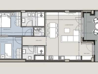 Mundësi investimi, Apartament 2+1, Baks Bay, Rana e Hedhun.