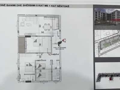 Tirane, shitet apartament 2+1+Ballkon Kati 1, 121 m² 91.000 € (KAMEZ)
