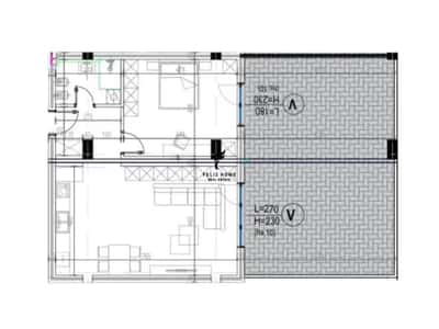 Tirane, shitet apartament 1+1 Kati 2, 153 m² 210.200 € (KODRA E DIELLIT 2)