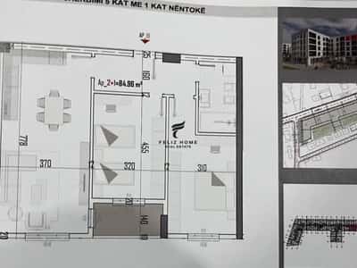 Tirane, shitet apartament 2+1+Ballkon Kati 4, 100 m² 75.000 € (KAMEZ)