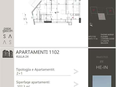 🏙️ SHQIPONJA SQUARE BUILDING 🏡 SHITET APARTAMENT 2+1+2