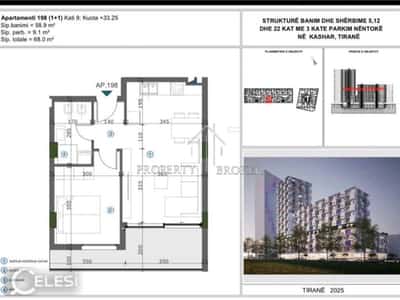 Shitet apartament 1+1 tek Moa Rezidence, mbrapa Casa Italia!