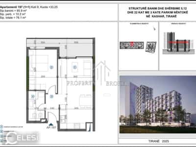 Shitet apartament 1+1 tek Moa Rezidence, mbrapa Casa Italia!