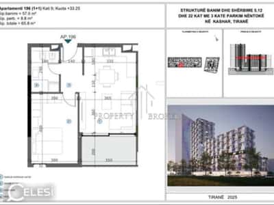 Shitet apartament 1+1 tek Moa Rezidence, mbrapa Casa Italia!