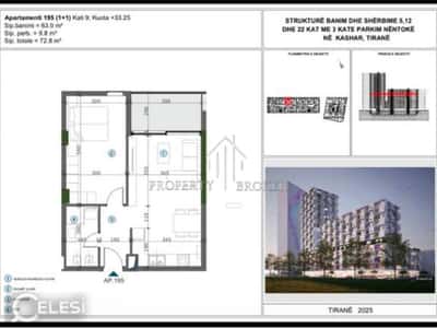 Shitet apartament 1+1 tek Moa Rezidence, mbrapa Casa Italia!
