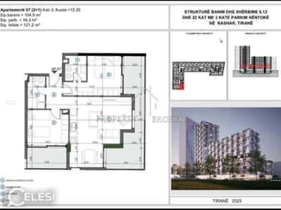 Shitet apartament 2+1+2 tek Moa Rezidence, mbrapa Casa Italia!
