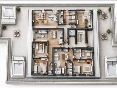 SHESIM PENTHOUSE 2+1+2 VIJE E PARE PAMJE BALLORE FULL DET