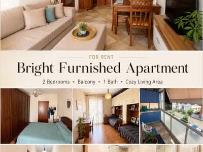 Qera Apartament 2+1 shkolla harryfultz rruga panorama