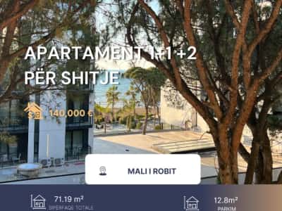 Mali Robit, shitet apartament 1+1 Kati 3, 71 m² 140.000 € (20 m nga deti)