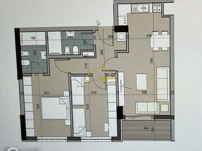 SHITET APARTAMENT 2+1+2 UNIVERS CITY 129.000 EURO